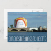Dorchester Massachusetts "Boston Gas Tank" Briefkaart (Voorkant / Achterkant)