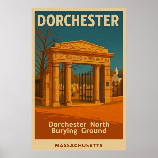 Dorchester North Burying Ground Reizen Poster (Voorkant)