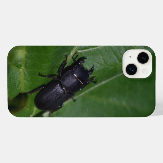 Dorcus parallelipedus, de kleine kever iPhone hoesje (Achterkant horizontaal)