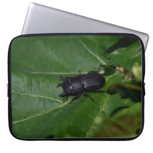 Dorcus parallelipedus, de kleine kever laptop sleeve