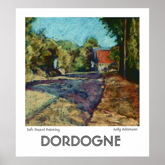 'Dordogne' Afdruk of Poster (Voorkant)