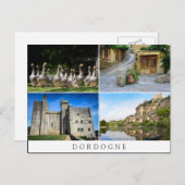 Dordogne collage briefkaart (Voorkant / Achterkant)