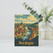 Dordogne France Briefkaart (Staand voorkant)