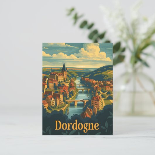 Dordogne France Briefkaart (Staand voorkant)