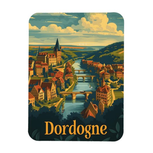 Dordogne France Magneet (Verticaal)
