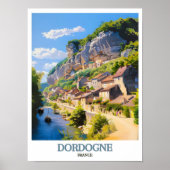 Dordogne Frankrijk Kunst - Dordogne Poster - La Ro (Voorkant)