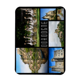 Dordogne landschappen collage reizen foto magneet