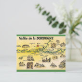 Dordogne-vallei van Frankrijk Briefkaart (Staand voorkant)