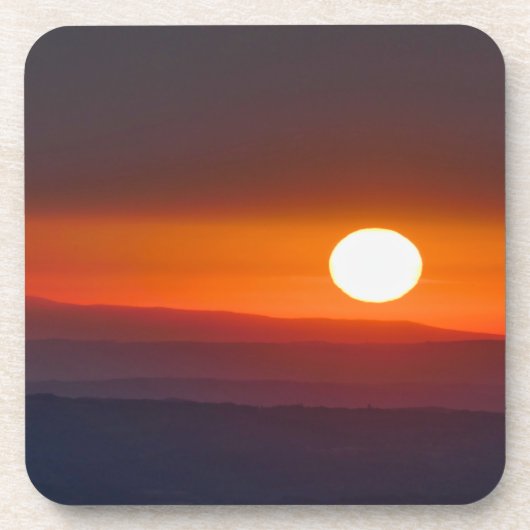 Dordogne Zonsopgang Bier Onderzetter (Voorkant)