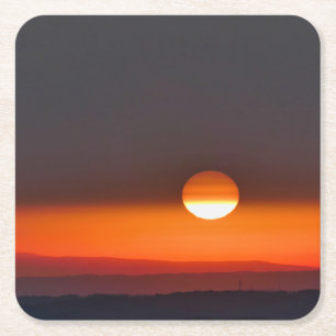 Dordogne Zonsopgang Kartonnen Onderzetters
