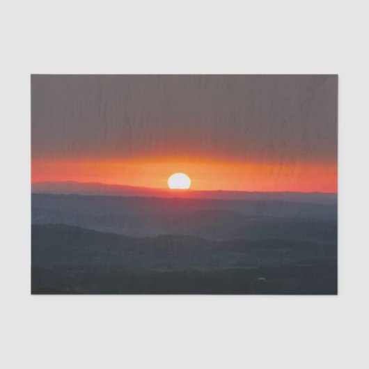 Dordogne Zonsopgang Tissuepapier (Voorkant)