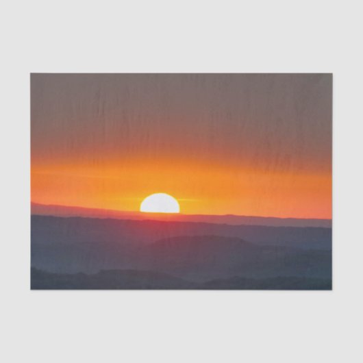 Dordogne Zonsopgang Tissuepapier (Voorkant)