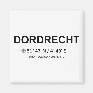 Dordrecht Coordinaten - Dordrecht Coordinates Magneet