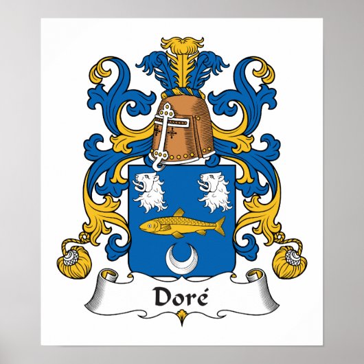 Dore Family Crest Poster (Voorkant)