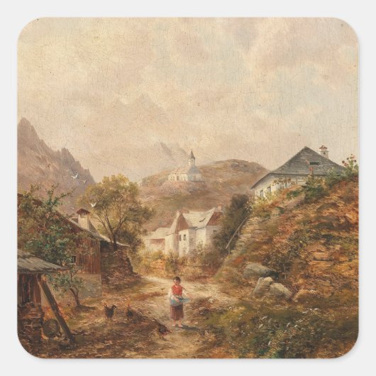 Dorf – Emil Barbarini Vierkante Sticker (Voorkant)