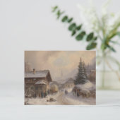  Dorfstr Duitsland in de winter Briefkaart (Staand voorkant)