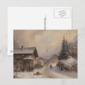  Dorfstr Duitsland in de winter Briefkaart (Voorkant / Achterkant)