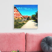 Dorfstraße Canvas Afdruk (Insitu (Woonkamer))