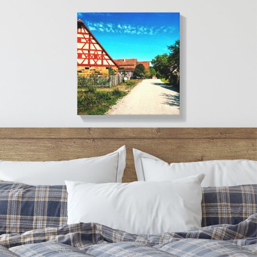 Dorfstraße Canvas Afdruk (Insitu (Slaapkamer))