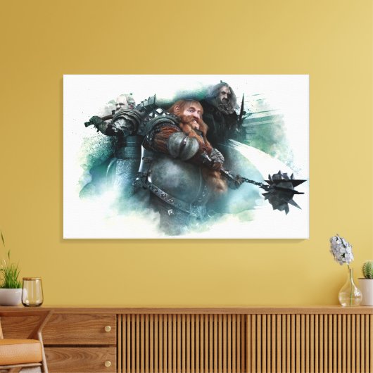 Dori, Bombur en Oin Graphic Canvas Afdruk (Insitu (Woonkamer))
