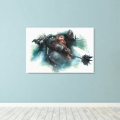 Dori, Bombur en Oin Graphic Canvas Afdruk (Insitu (Houten vloer))