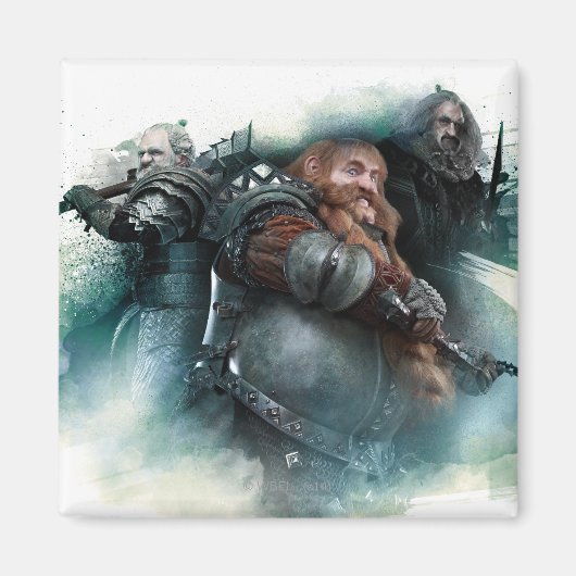 Dori, Bombur en Oin Graphic Magneet (Voorkant)