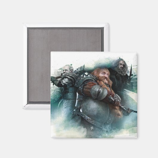 Dori, Bombur en Oin Graphic Magneet (Voorkant / Achterkant)