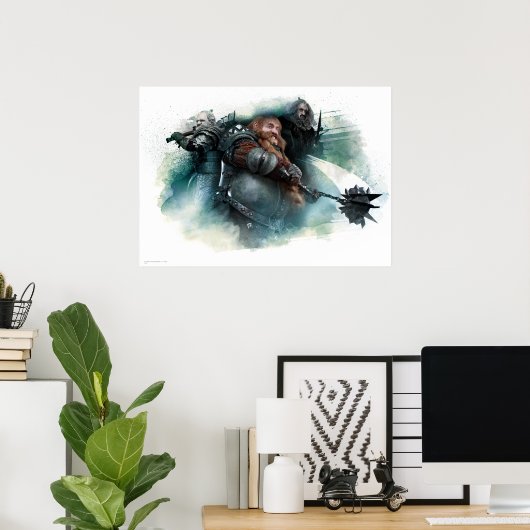 Dori, Bombur en Oin Graphic Poster (Thuiskantoor)