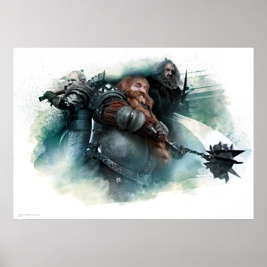 Dori, Bombur en Oin Graphic Poster (Voorkant)