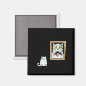 Dorian Gray's Cat Teeshirt From Skunkbear  Magneet (Voorkant / Achterkant)