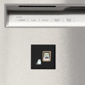 Dorian Gray's Cat Teeshirt From Skunkbear  Magneet (Insitu (Vaatwasser))