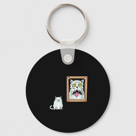 Dorian Gray's Cat Teeshirt From Skunkbear Sleutelhanger (Voorkant)