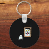 Dorian Gray's Cat Teeshirt From Skunkbear Sleutelhanger (Voorkant)