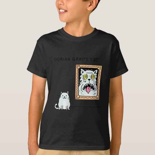 Dorian Gray's Cat Teeshirt From Skunkbear T-shirt (Voorkant)