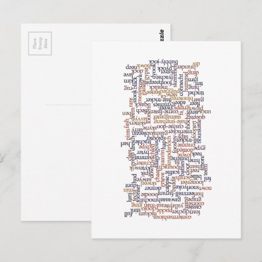 Doric Word-kaart Briefkaart (Voorkant / Achterkant)