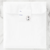 Doris de Hond Kerstcadeau Sticker (Tas)