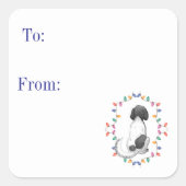 Doris de Hond Kerstcadeau Sticker (Voorkant)