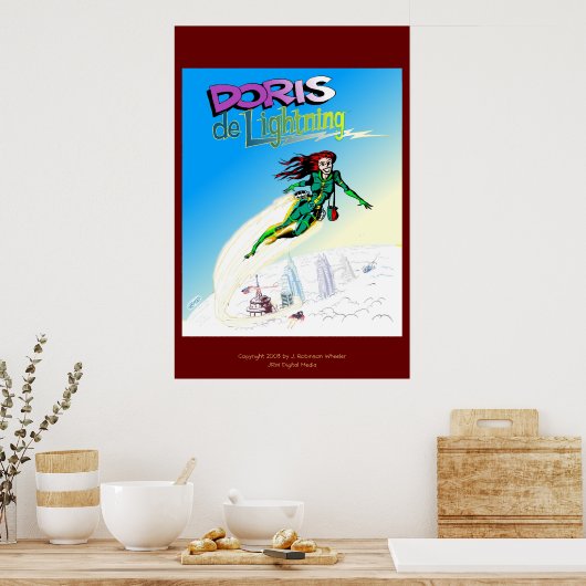 Doris de Lightning poster (Keuken)