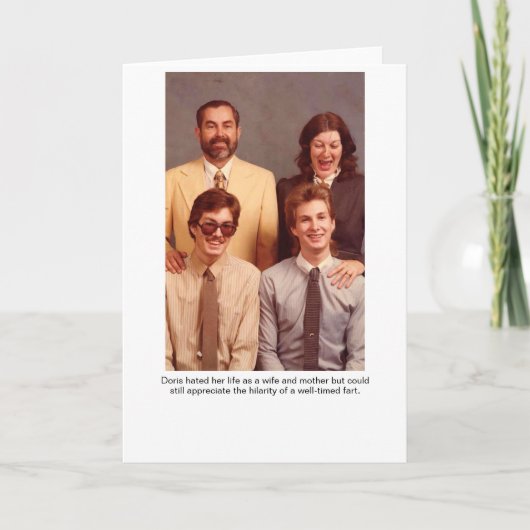 Doris Echtgenote en Moeder Wenskaart Kaart (Voorkant)