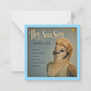 Doris Jay Album: een parodie Notitiekaartje