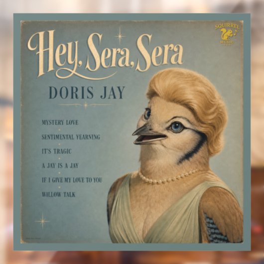 Doris Jay Album: een parodie Raamsticker (Vel 2)