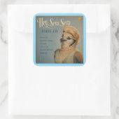 Doris Jay Album: een parodie Vierkante Sticker (Tas)