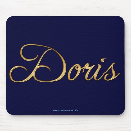 DORIS Naam-merk Gepersonaliseerde Gift Mousepad Muismat (Voorkant)