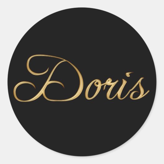 DORIS Naam Merk Gepersonaliseerde Gift Stickers (Voorkant)