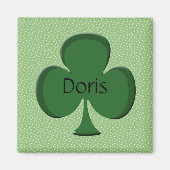 Doris Shamrock Name Magnet (Voorkant)