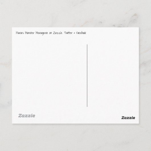 Doris the Duck, briefkaart (Achterkant)