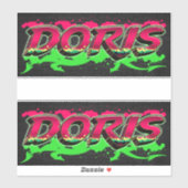 Doris Vorname Name Graffiti Aufkleber Sticker (Vel)