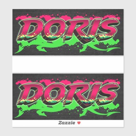 Doris Vorname Name Graffiti Aufkleber Sticker (Vel)