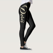 Doris white gold Handwriting Hose Leggings (Rechts)