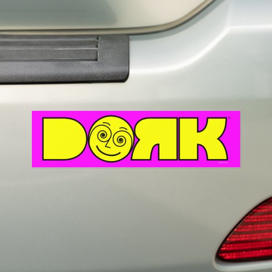 Dork bumper sticker (Op auto)